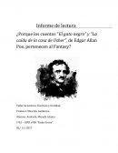 ¿Por que los cuentos “El gato negro” y “La caída de la casa de Usher”, de Edgar Allan Poe, pertenecen al Fantasy?