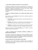 COMO SE DA LA CALIDAD DE INFORMACION FINANCIERA