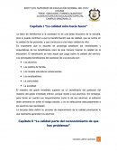 Capítulo I “La calidad mira hacia fuera”