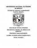 ANALISIS DE LA NOVELA “EL MIEDO A LOS ANIMALES”