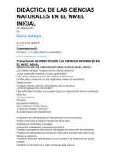 Una nueva Didáctica de las ciencia Naturales