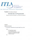 Realizar los ejercicios del capítulo 2 y los ejercicios del capítulo 3