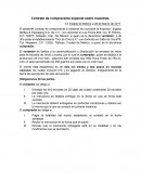 Contrato de compraventa especial sobre muestras