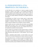 LA WEB SEMÁNTICA: UNA PROPUESTA TECNOLÓGICA.