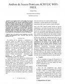 Análisis de Access Point con ACRYLIC WIFI-FREE.