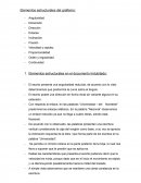 Elementos estructurales en el documento Indubitado