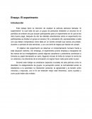 Un nuevo Ensayo. El experimento