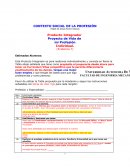 Como se da el Producto integrador contexto social