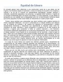 El concepto género hace referencia a una construcción social