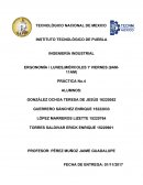 Ergonomía y controles ERGONOMÍA / LUNES,MIÉRCOLES Y VIERNES (9AM-11AM)