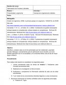 Como se da la Optimizacion de procesos laborables