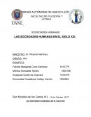 Ensayo sobre Las Sociedades humanas en el Siglo XXI
