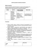 Perfil de puestos de Gerente Comercial