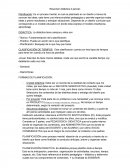 Didactica Teórico: Fundamentación de la planificación