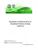 Ensayo Desabasto de Medicamento en sectos Salud