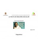 LA RUTA DE MEJORA ESCOLAR Ciclo escolar 2016-2017