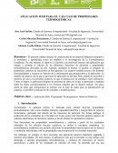 APLICACIÓN WEB PARA EL CÁLCULO DE PROPIEDADES TERMOQUÍMICAS
