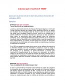 Juicios y recursos que resuelve el TEPJF