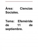 Efemérides 11 de septiembre