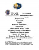 Actividad Integradora Etapa 4 Quimica 1