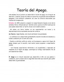 Teoria del apego Tipos de Apego