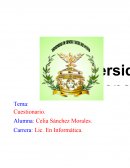 Metodología de la investigación Tema: Cuestionario