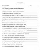 Ejercicio de analogías