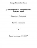 ¿Cómo se produce energía eléctrica en Costa Rica?