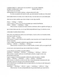 LABORATORIO N.º 2:METALES ALCALINOS Y ALCALINO TÉRREOS. Página 1
