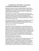 Antecedentes del juicio escrito