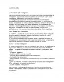INVESTIGACIÓN La importancia de la investigación