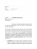 Solicitud de convivencias menor