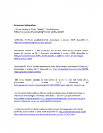 INFORME DE LECTURA SOBRE ¿EN QUE CONSISTE EL EFECTO PLACEBO?. Página 5