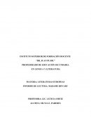 INFORME DE LECTURA: MADAME BOVARY