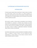 EL PROGRAMA DE INTERVENCIÓN EDUCATIVA