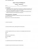 Ramo: Técnicas Podológicas II Prueba 2 – Semestre II