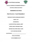 INGENIERÍA ELÉCTRICA PRACTICA NO. 4 “ELECTROQUÍMICA”