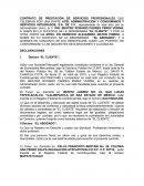 ONTRATO DE PRESTACIÓN DE SERVICIOS PROFESIONALES QUE CELEBRAN POR UNA PARTE ACSI