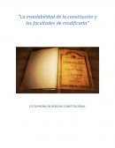 CUAL FUE LA INVIOLABILIDAD DE LA CONSTITUCION