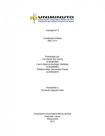 Ejemplo de una Organización y funciones del estado. Página 1