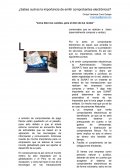 Cuales son los COMPROBANTES ELECTRONCOS