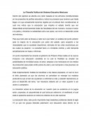 La Filosofía Política del Sistema Educativo Mexicano