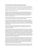 Un Ensayo sobre “Seguridad – Inseguridad. Percepciones y delitos concretos”.