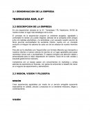 Tecnologias de trabajo DENOMINACION DE LA EMPRESA