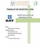 SAT beneficios TRABAJO DE INVESTIGACIÓN