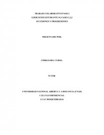 EJERCICIOS ESTUDIANTE #4, FASES 1,2,3 SUCESIONES Y PROGRESIONES. Página 1