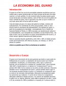 Economía del guano en el Perú LA ECONOMIA DEL GUANO