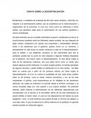 ENSAYO SOBRE LA DESCENTRALIZACIÓN