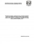 Manifestaciones y marchas en el Distrito Federal