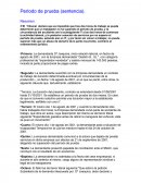Tema de el Periodo prueba trabajo elementos juridicos